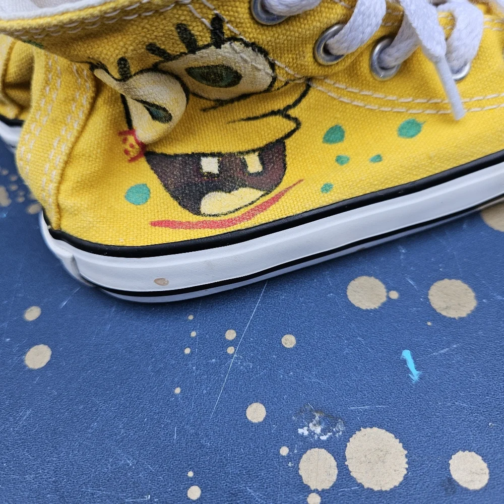 Converse SpongeBob Kids High-Top Sneakers - Yellow Size 8 - Picture 10 of 16